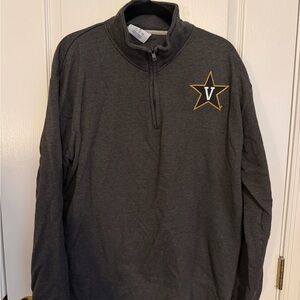 Vanderbilt University Commodores gray quarter zip 1/4 zip